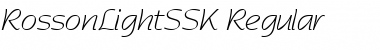 RossonLightSSK Regular Font