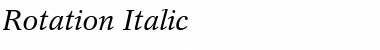 Rotation Font
