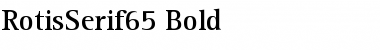 RotisSerif65 Bold Font