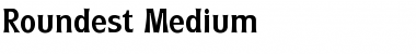 Roundest-Medium Regular Font