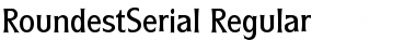 RoundestSerial Regular Font