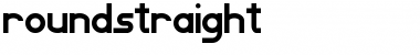 roundstraight Regular Font