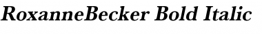 RoxanneBecker Bold Italic