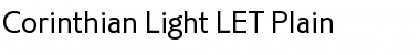 Corinthian Light LET Plain Font