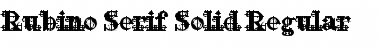 Download Rubino Serif Solid Font