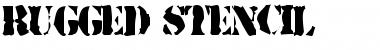 Rugged Stencil Regular Font