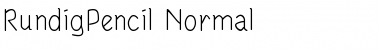 RundigPencil Normal Font