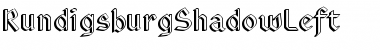 RundigsburgShadowLeft Regular Font