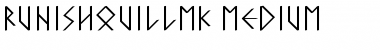 Download RunishQuillMK-Medium Font
