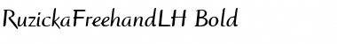 RuzickaFreehandLH Font RuzickaFreehandLH Font