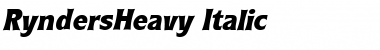 Download RyndersHeavy Font