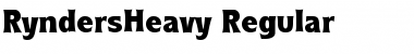 Download RyndersHeavy Font