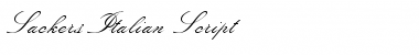 Sackers Italian Script Regular Font