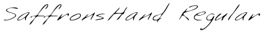 SaffronsHand Regular Font