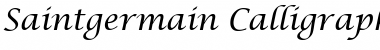 Saintgermain Calligraphy Regular Font