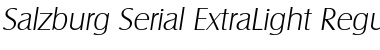 Salzburg-Serial-ExtraLight Font