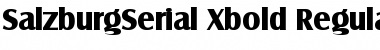 SalzburgSerial-Xbold Regular Font