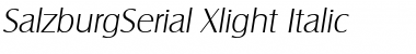 Download SalzburgSerial-Xlight Font