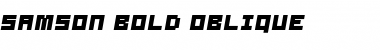 Samson Bold Oblique Regular Font