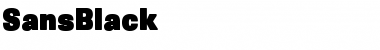 Download SansBlack Font Download SansBlack Font