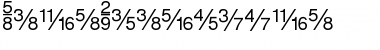 SansFractions Regular Font