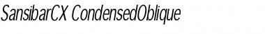 SansibarCX-Condensed Medium Italic