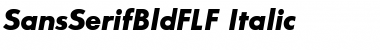 SansSerifBldFLF-Italic Regular Font