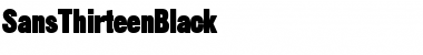 SansThirteenBlack Regular Font