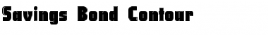 Download Savings Bond Contour Font