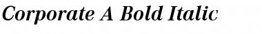 Corporate A BQ Bold Italic