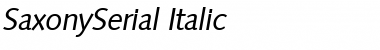 SaxonySerial Italic