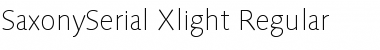 Download SaxonySerial-Xlight Font