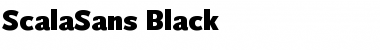 ScalaSans Black Font