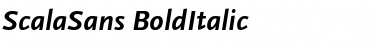 ScalaSans BoldItalic Font