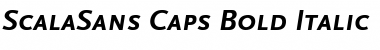 ScalaSans Caps Bold Italic