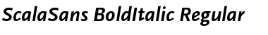 ScalaSans-BoldItalic Regular Font