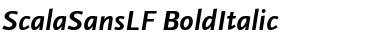 ScalaSansLF Bold Italic