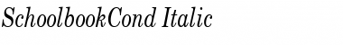 SchoolbookCond Italic Font