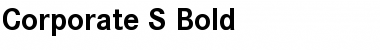 Corporate S BQ Bold Font