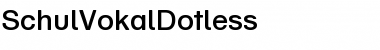 SchulVokalDotless Regular Font