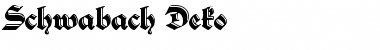 Schwabach Deko Regular Font