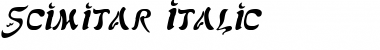 Scimitar Italic Font