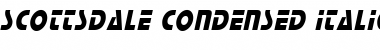 Scottsdale Condensed Italic Font