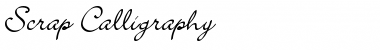 Scrap Calligraphy Regular Font