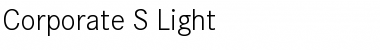 Corporate S BQ Light Font