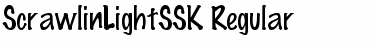 ScrawlinLightSSK Regular Font