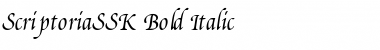 ScriptoriaSSK Bold Italic