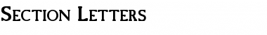 Section_Letters Bold Font