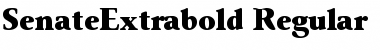 SenateExtrabold Regular Font