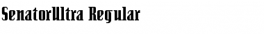 SenatorUltra Regular Font